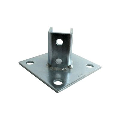 गुणवत्ता  Standard Steel Channel Post Base Accessories C Channel  1-5/8" कारखाना
